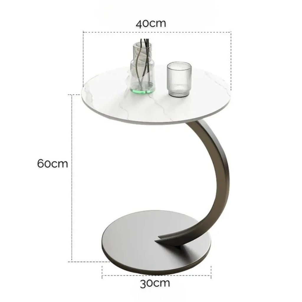 Mesa de Apoio para Sala e Sofá em MDF e Ferro