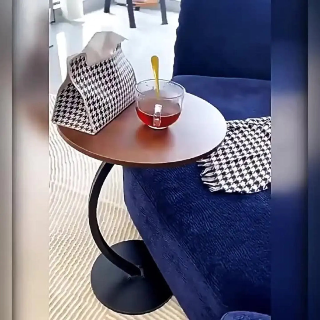 Mesa de Apoio para Sala e Sofá em MDF e Ferro