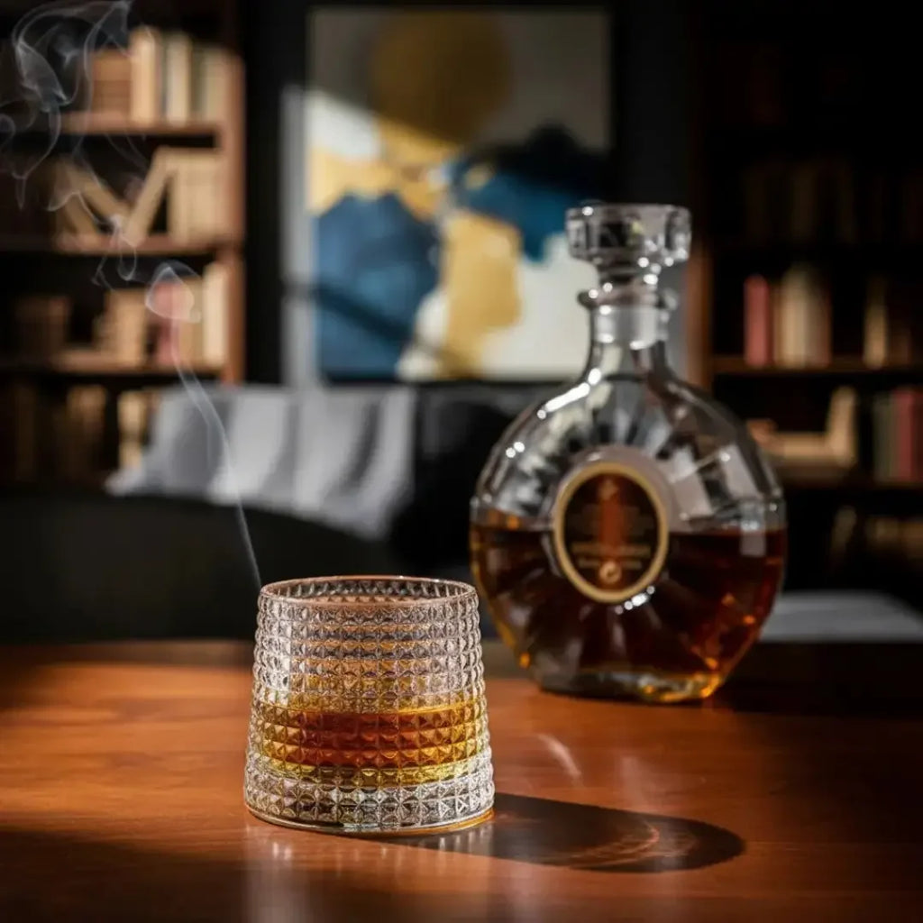 Copo de Whisky Giratório de Vidro 150ml (Kit com 3)