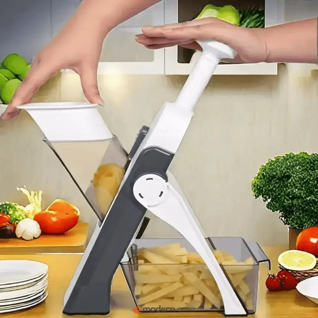 Cortador Mandoline Multifuncional 5 Funções – Precisão e Agilidade na Sua Cozinha