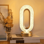 Luminária de LED Cristal Luxo Touch 3 Tons