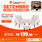 Kit Ágatha Poltronas + Puff!