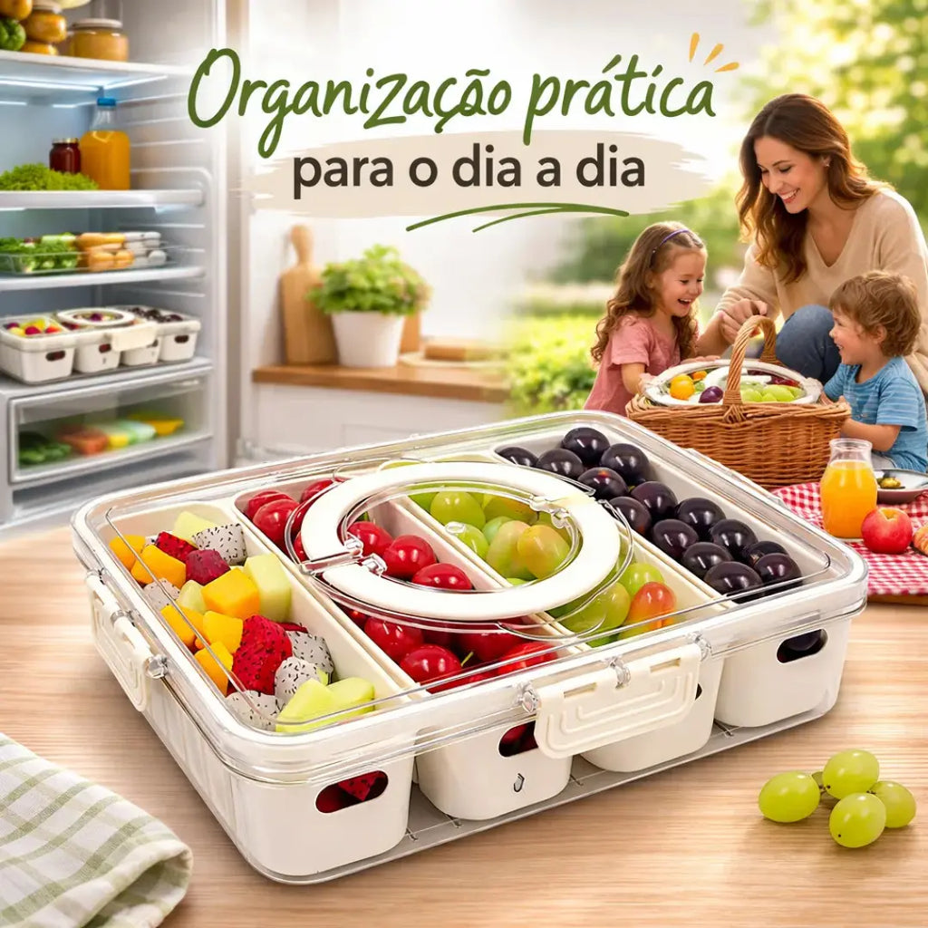 Organizador Hermético com 4 Divisórias