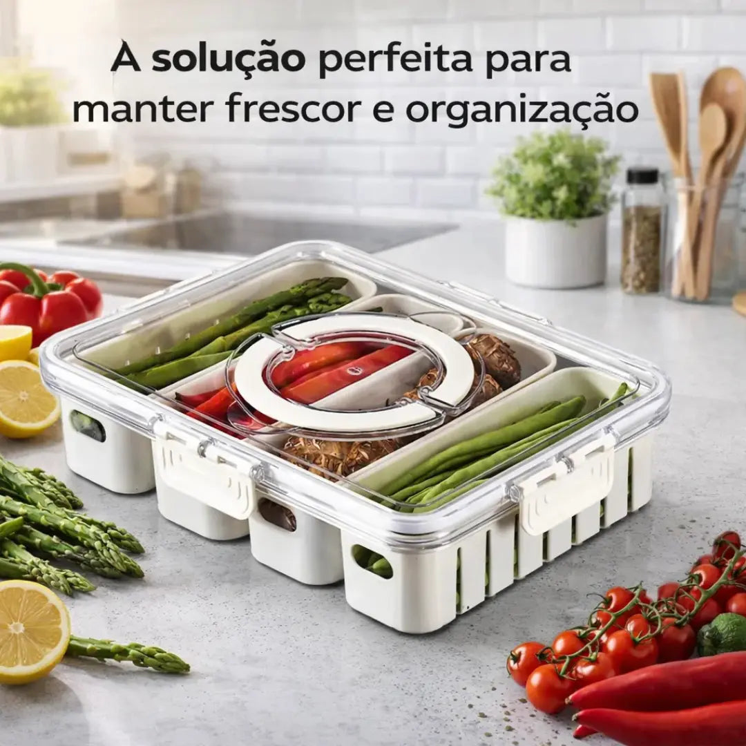 Organizador Hermético com 4 Divisórias
