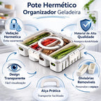 Organizador Hermético com 4 Divisórias