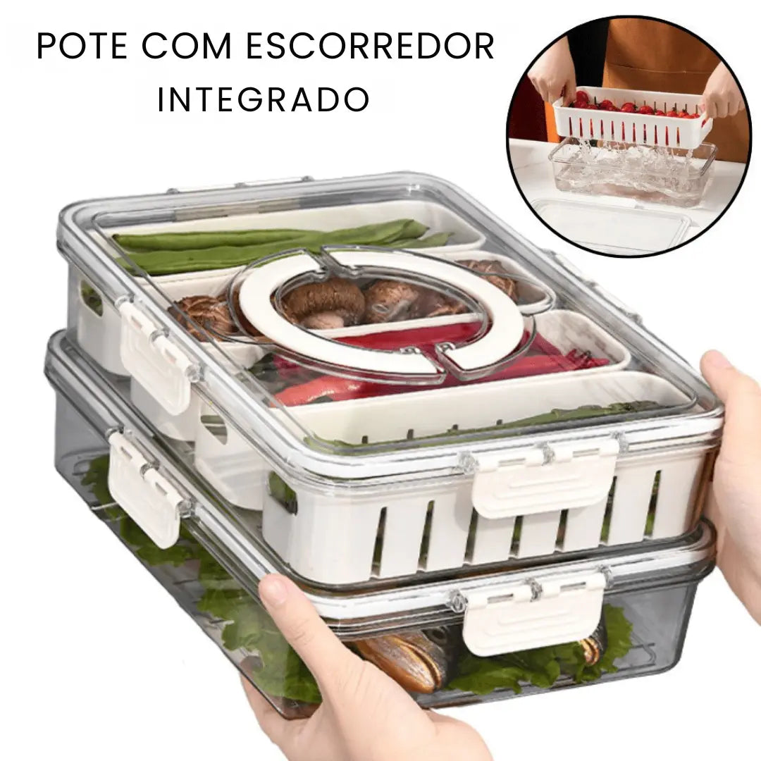 Organizador Hermético com 4 Divisórias