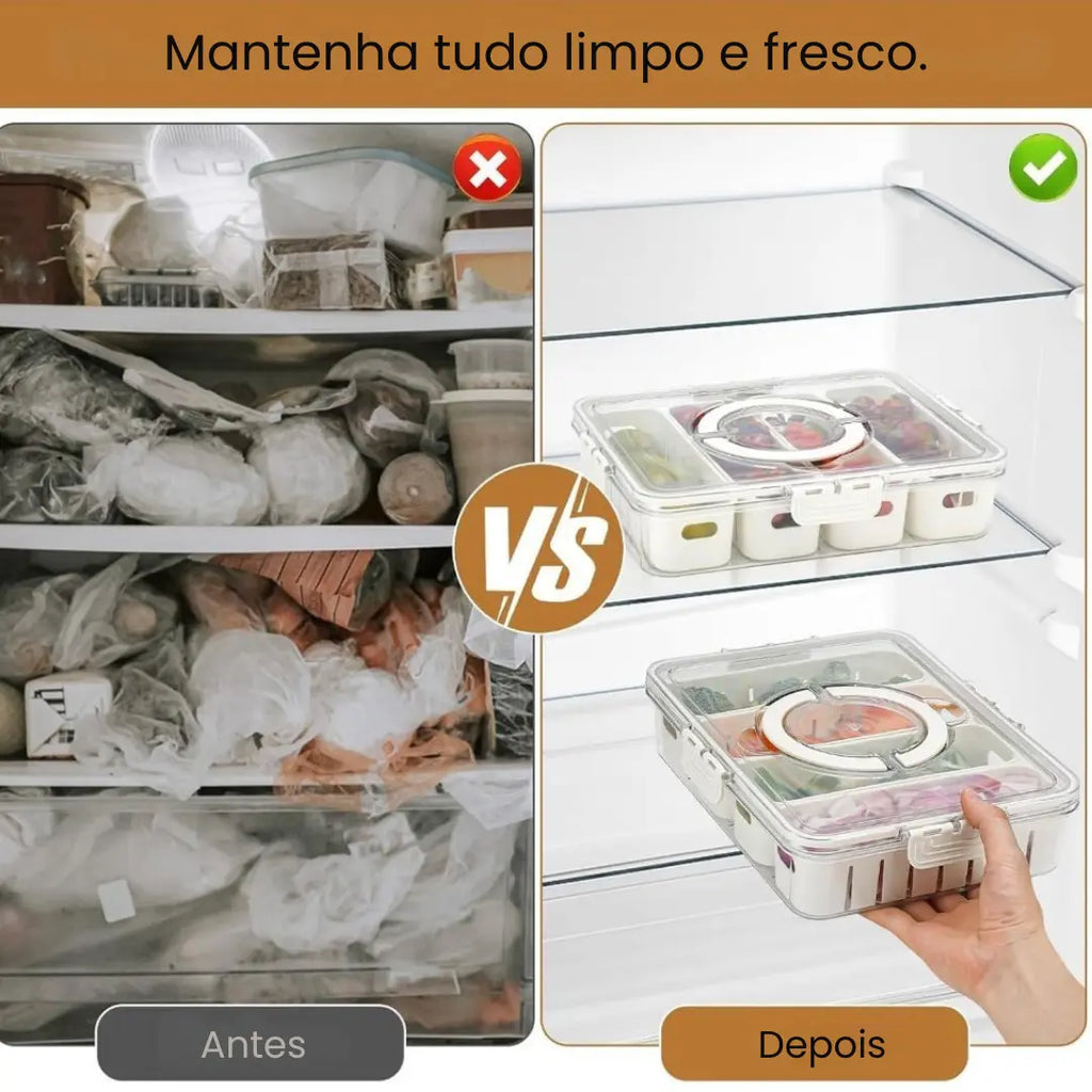 Organizador Hermético com 4 Divisórias