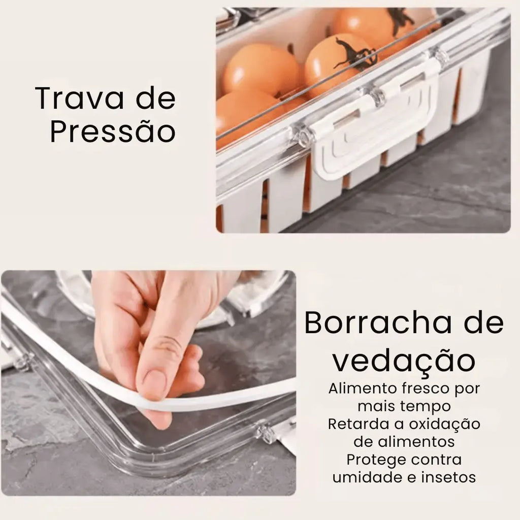 Organizador Hermético com 4 Divisórias