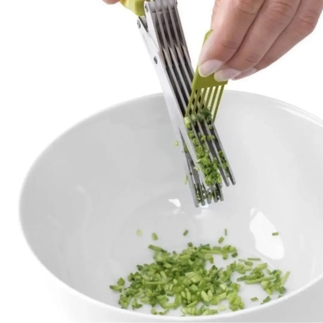 Tesoura de Cozinha 5 Lâminas Inox Multiuso