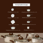 Kit 9 Unidades Panelas Ceramic Brinox